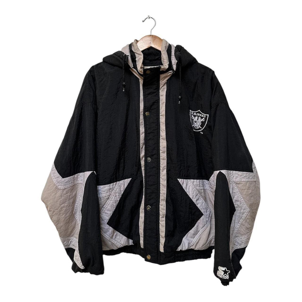 Vintage 90’s Starter NFL Raiders Puffer Jacket