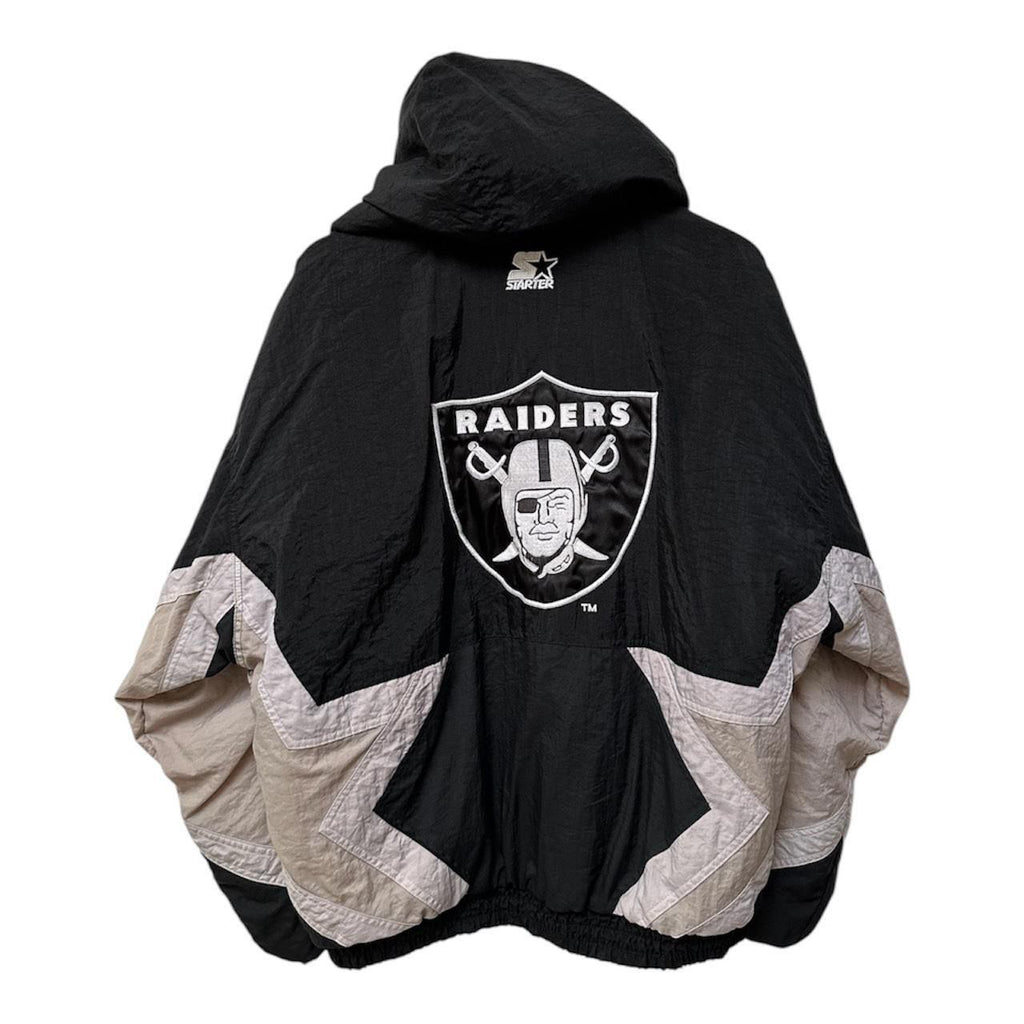 Vintage 90’s Starter NFL Raiders Puffer Jacket