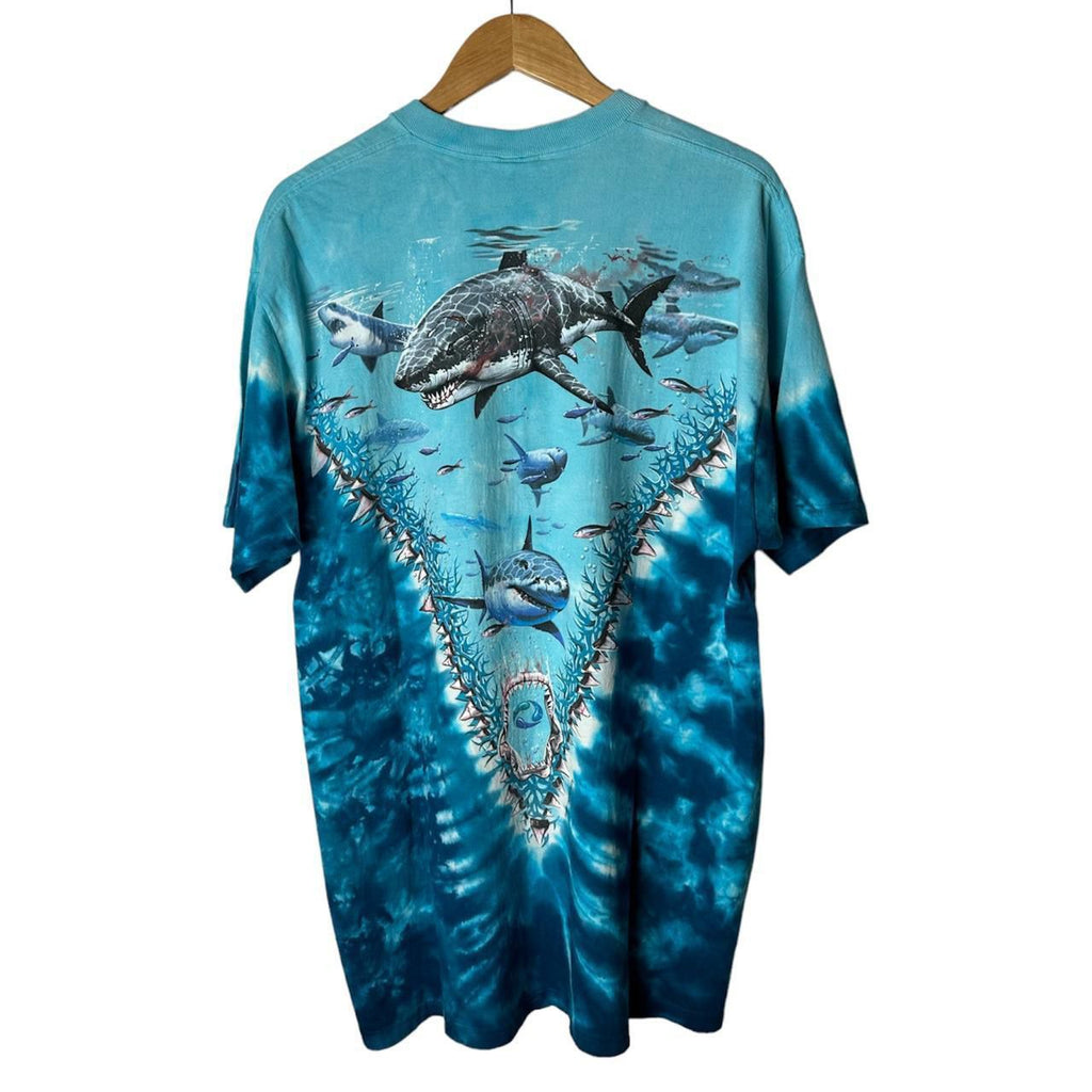 Vintage 90s Liquid Blue Shark Tee (1997)