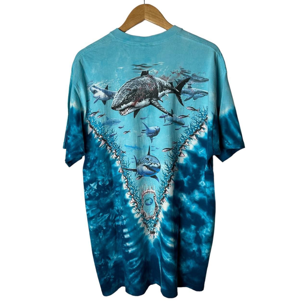 Vintage 90s Liquid Blue Shark Tee (1997)