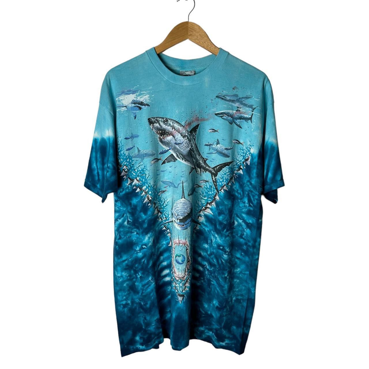 Vintage 90s Liquid Blue Shark Tee (1997)