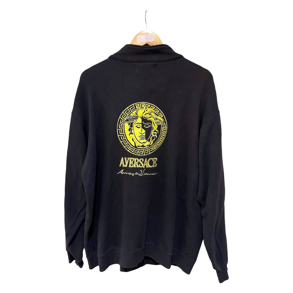 Vintage 90s Alfredo Versace Medusa Big Logo Embroidered