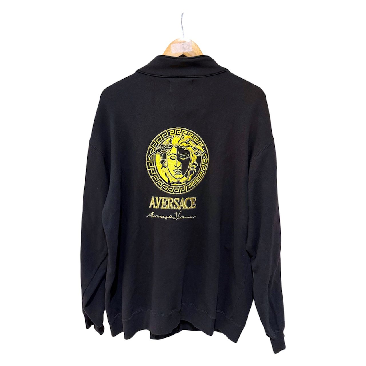 Vintage 90s Alfredo Versace Medusa Big Logo Embroidered