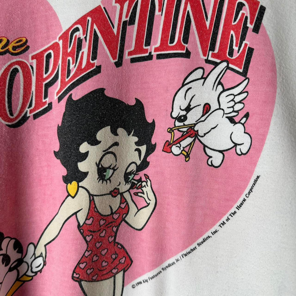 Vintage 90's Betty Boop x Bimbo 1996 Boopentine Calendar Collection Tee