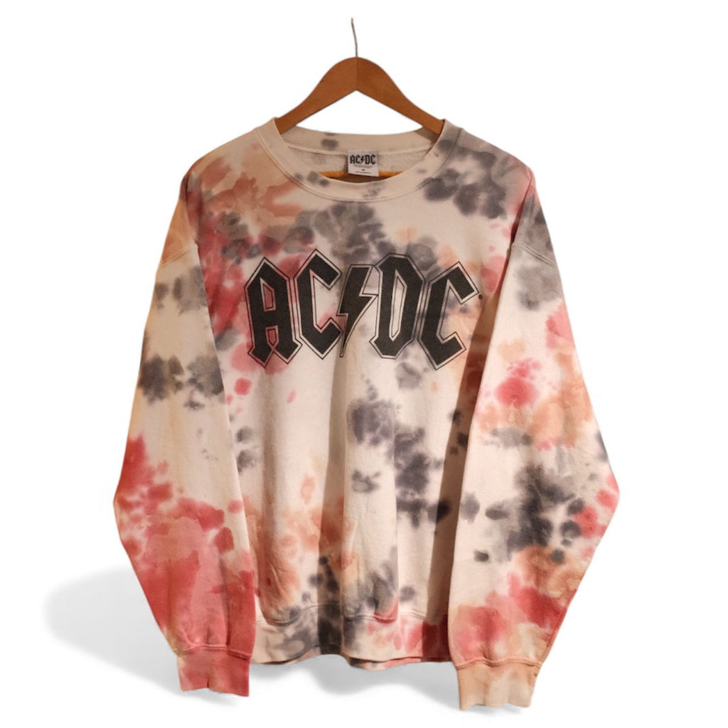 AC/DC Tie-Dye Crewneck Sweatshirt